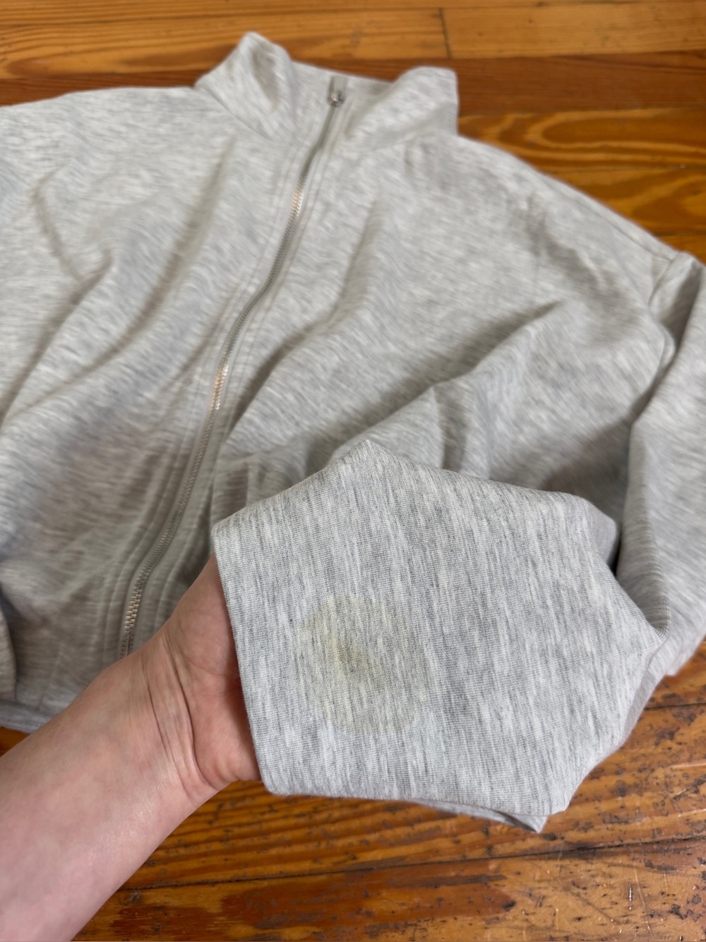 Daily Practice Neo Zip-Up Jacket Heather Grey - Picture 9 of 11